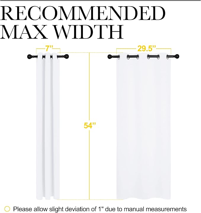 NICETOWN 50% Light Blocking Curtain Panels - Image 6