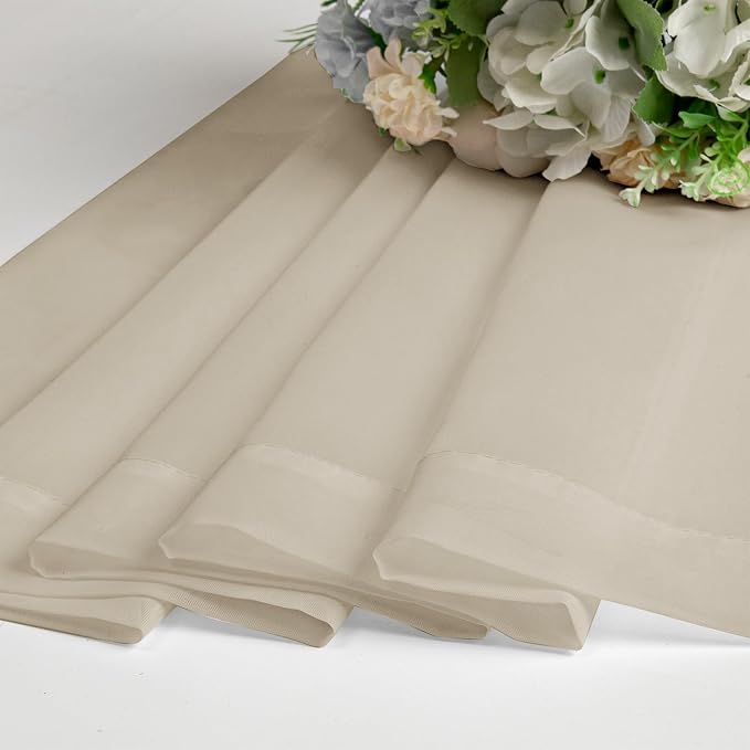 OVZME Tapue Sheer Curtains 78 Inches Long 2 Panels - Image 6