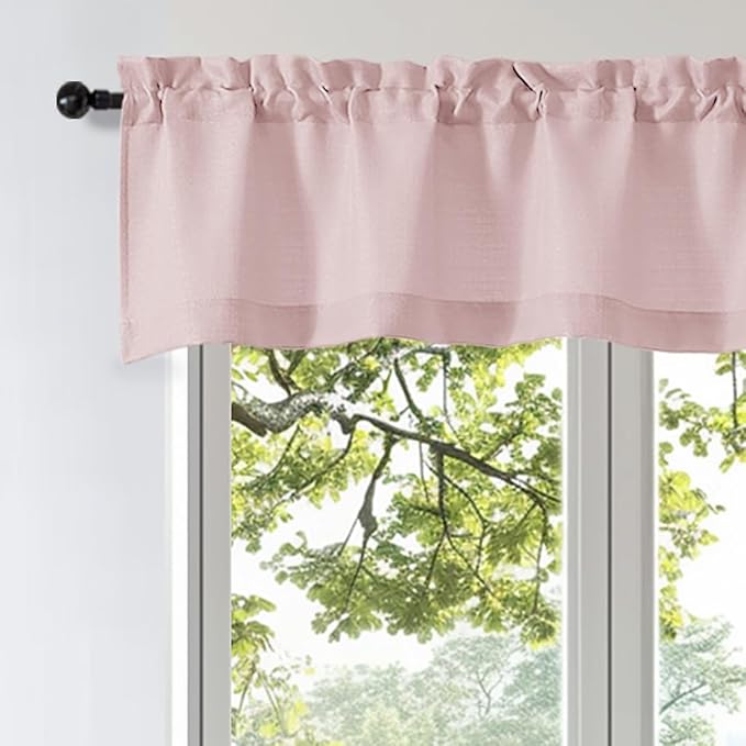 OWENIE Bob 1 PCS Blush Valances by OWENIE