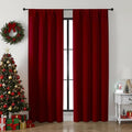 Simplebrand Ava Red Blackout Curtains by Simplebrand