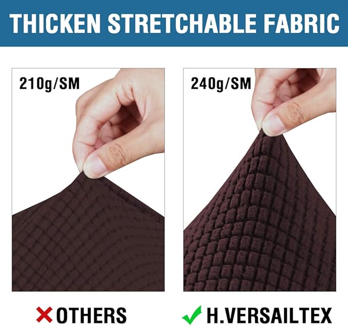 H.VERSAILTEX 4 Piece Stretch Sofa Covers - Image 3