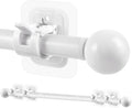 Curtain Rods No Drilling for Windows Set 30 to 45 Inch, 5/8 Inch Diameter by Tidisort