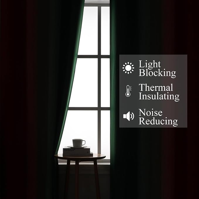Estelar Textiler Red and Green Blackout Curtains - Image 3
