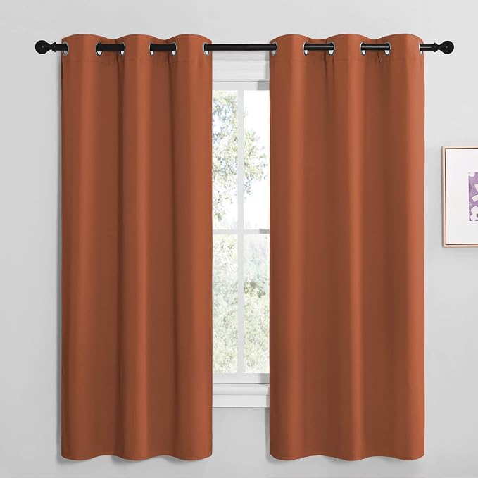 NICETOWN Bedroom Blackout Curtains 68 inches Long, Privacy and Thermal by NICETOWN