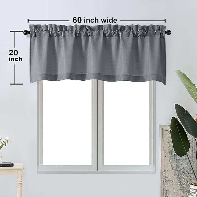 OWENIE Bob 1 PCS Dark Grey Valances - Image 2