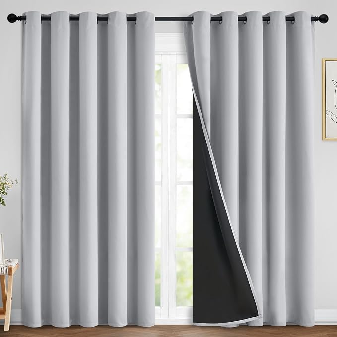 Yakamok 84 Inch Long 100% Blackout Curtains by Yakamok