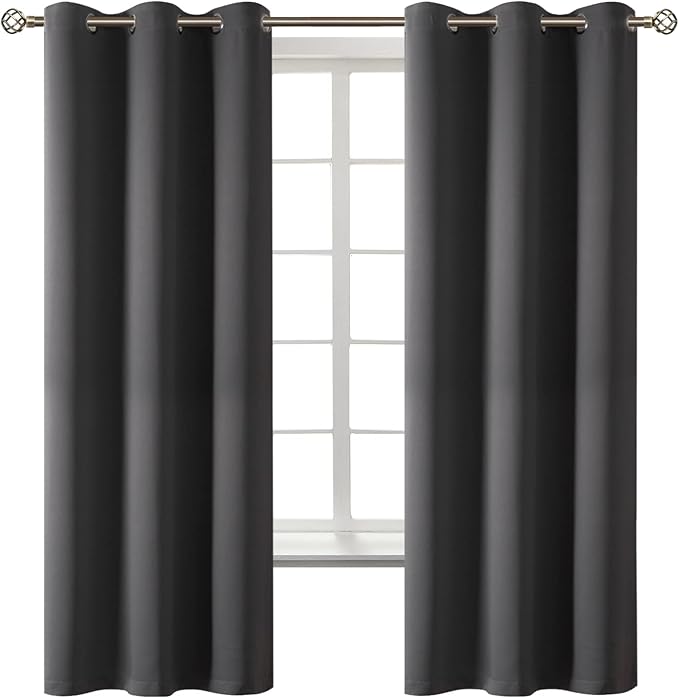 BGment Dark Grey Blackout Curtains by BGment