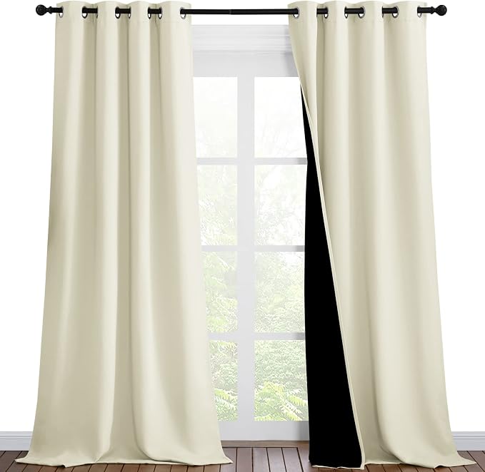 NICETOWN Thermal Insulated 100% Blackout Curtains, Noise Reducing Performance by NICETOWN