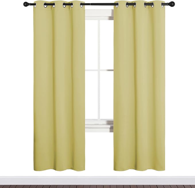 NICETOWN Bedroom Curtain Panels Blackout Draperies, Thermal Insulated Solid - Image 2