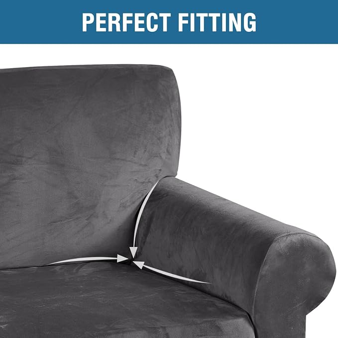 H.VERSAILTEX Stretch Velvet Sofa Covers - Image 4
