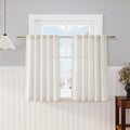 Nanspring 45 Inch Short Window Linen Curtains, Kitchen Window Curtains Over by Nanspring