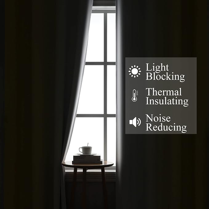 Estelar Textiler Yellow and Greyish White Ombre Blackout Curtains - Image 3