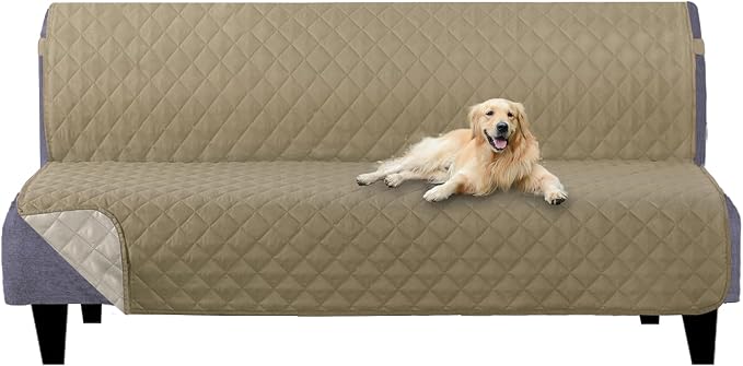 U-NICE HOME Futon Sofa Covers Reversible Sofa Slipcover Armless Couch Cover by U-NICEHOME