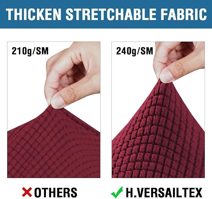 H.VERSAILTEX 4 Piece Stretch Sofa Covers - Image 3