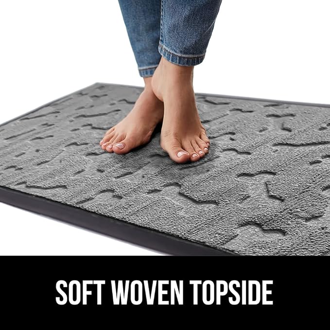 GORILLA GRIP 100% Waterproof All-Season WeatherMAX Doormat 35x23, US Designed - Image 7