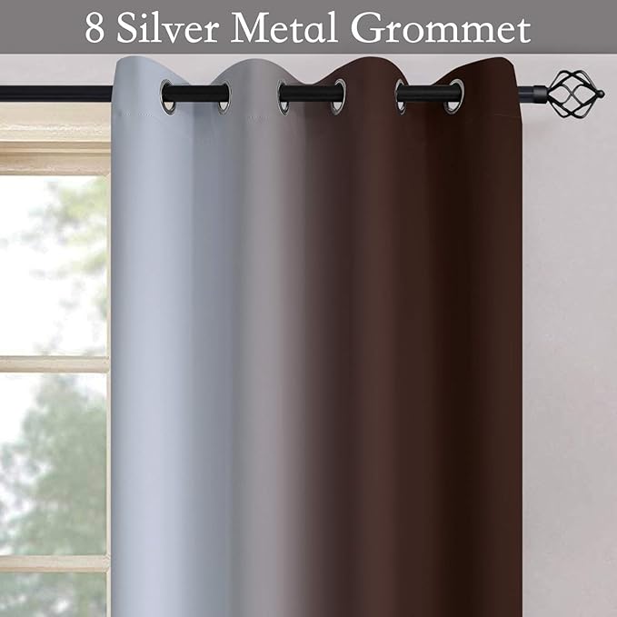 SimpleHome Ombre Room Darkening Curtains - Image 4