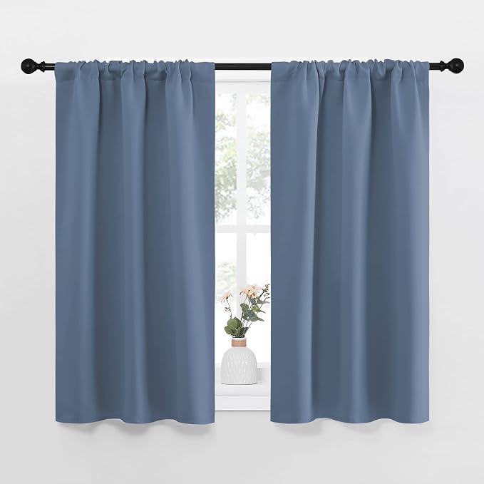NICETOWN Kitchen Curtains, Short Blackout Curtains & Drapes, Thermal Insulated by NICETOWN