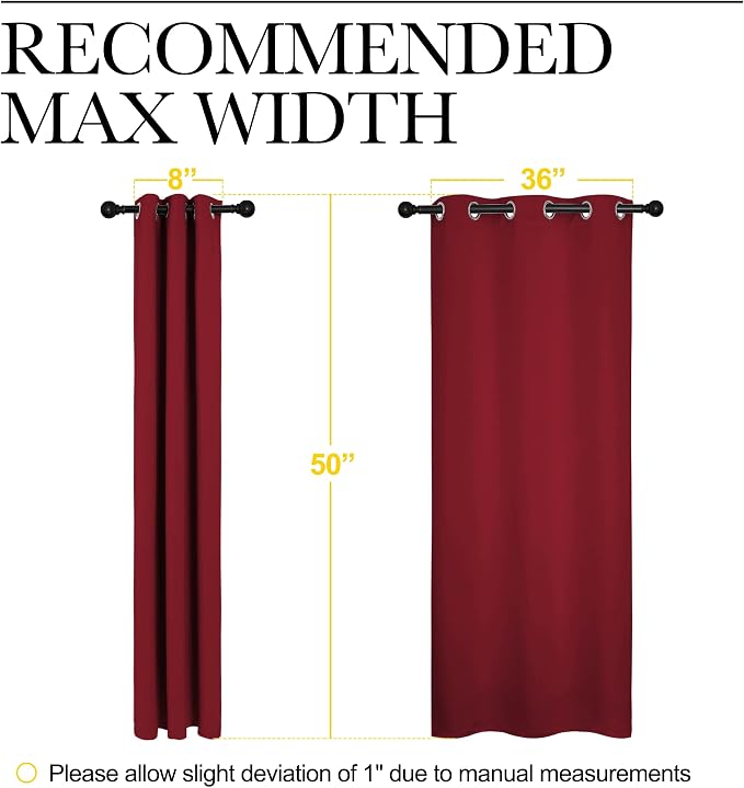 NICETOWN Christmas Short Blackout Curtains - Image 7