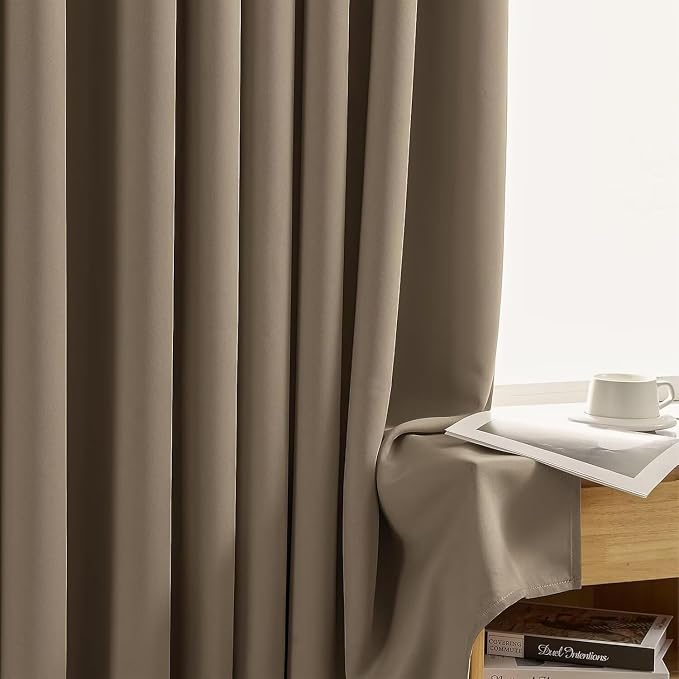 Joydeco Blackout Curtains for Bedroom 84 inch Long 2 Panels, Thermal Insulated - Image 3