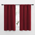 NICETOWN Christmas Burgundy Curtains Blackout Drape Panels by NICETOWN
