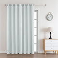 Joydeco White Curtains 108 Inches Long 1 Panel, Thermal Insulated Long by JOYDECO