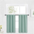RYB HOME Kitchen Blackout Curtains Over Sink 36 inch Length, Rod Pocket Summer by RYBHOME