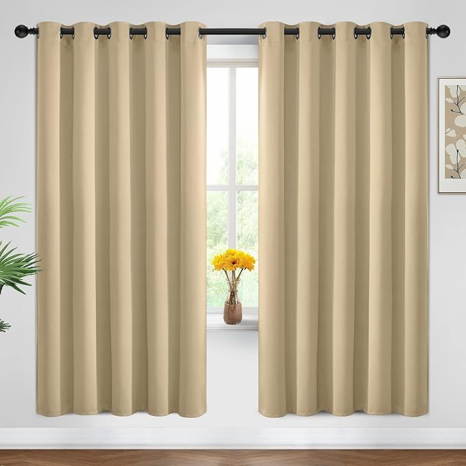 Yakamok Blackout Curtains Room Darkening Thermal Insulated Window Panels by Yakamok