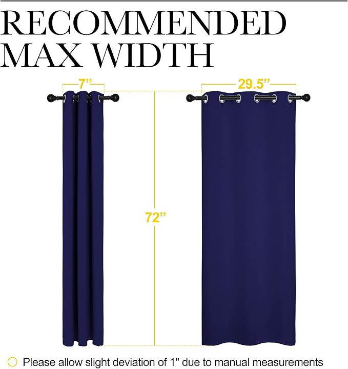 NICETOWN Blackout Draperies Curtains, All Season Thermal Insulated Solid - Image 7