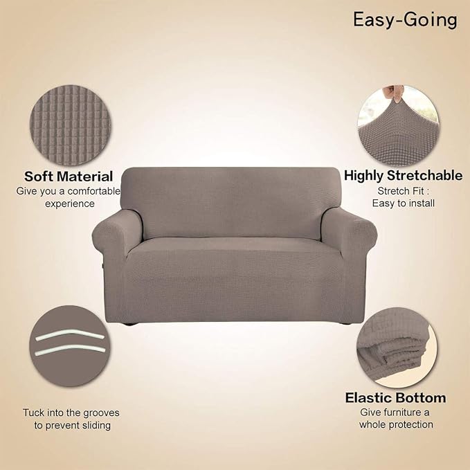 Easy-Going Stretch Loveseat Slipcover 1-Piece Sofa Cover Furniture Protector - Image 3