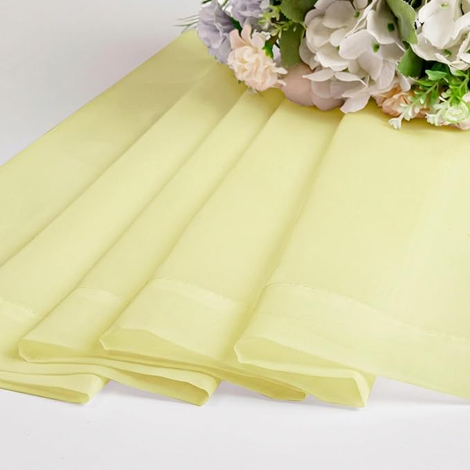 Chyhomenyc Sheer Curtains 45 Inch Long 2 Panels - Image 9