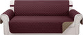 Reversible 4 Seater Sofa Cover 91 Inch Large Couch Cover Furniture Protector by LuxshareHome