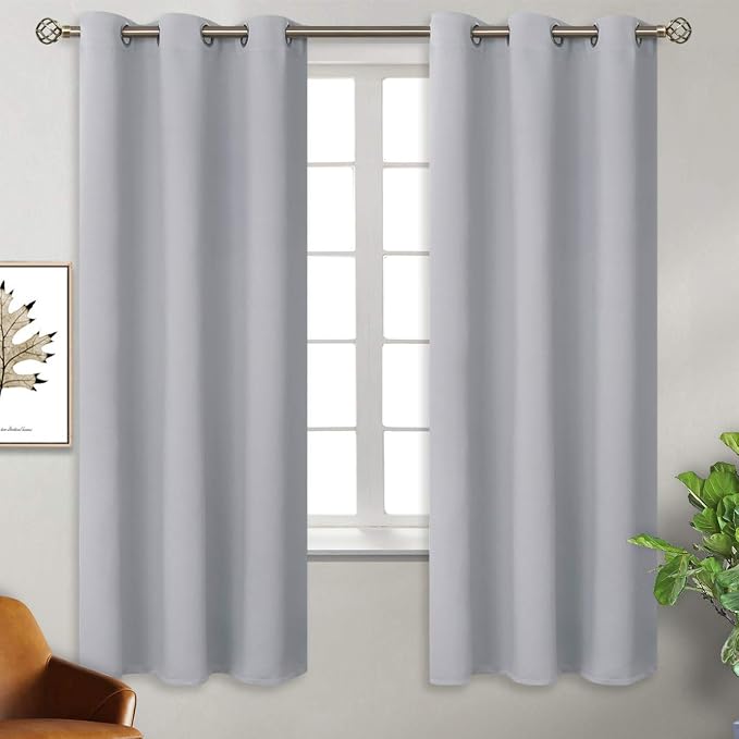 BGment Room Darkening Curtains 63 Inches Long by BGment