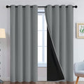 Yakamok Dove Grey 100% Blackout Curtains, Thermal Insulated Total Blackout by Yakamok