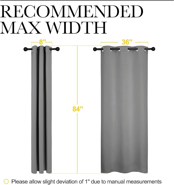 NICETOWN Thermal Insulated Grommet Blackout Curtains - Image 6