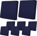 Newwiee 8Pcs Patio Cushion Covers Stretch Outdoor Cushion Cover Replacement by Newwiee