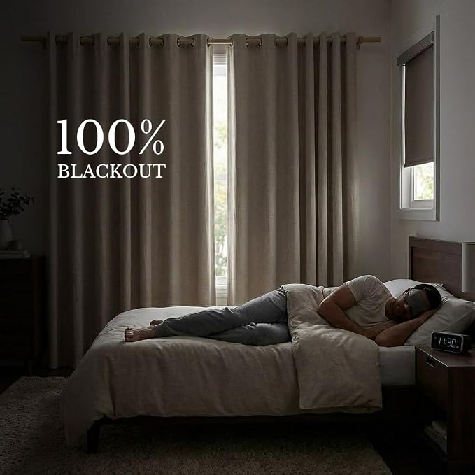 NICETOWN 100% Blackout Curtains 95 inches Length - Image 2