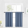 RYB HOME Blackout Cafe Curtains 30 inch Length, Short Light UV Heat Blocking by RYBHOME