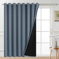 Yakamok Total Blackout Extra Wide Patio Sliding Door Curtains, Grommet Thermal by Yakamok