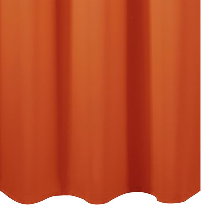 LEMOMO Blackout Curtains 66 x 72 Inch Long Orange Curtains Set of 2 Panels Room - Image 8