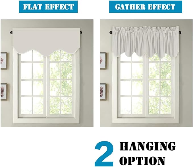 H.VERSAILTEX 4 Panels Blackout Curtain Valances - Image 6