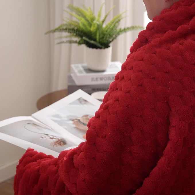 Red Throw Blanket 50"×60" inches Gifts - Image 7