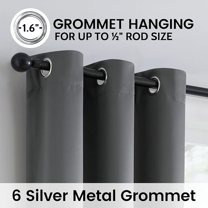 SimpleHome 100% Blackout Curtains - Image 5