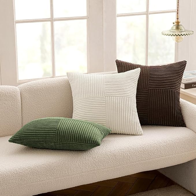 MIULEE Dark Brown Decorative Throw Pillow Covers 18x18 Inch - Image 5