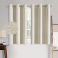 MIULEE 100% Blackout Linen Textured Curtains by MIULEE