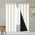 Yakamok 100% Blackout Curtains for Bedroom, Thermal Insulated Double Layer by Yakamok