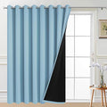 Yakamok 84 Inch Long 100% Blackout Sliding Door Curtains, Thermal Insulated by Yakamok