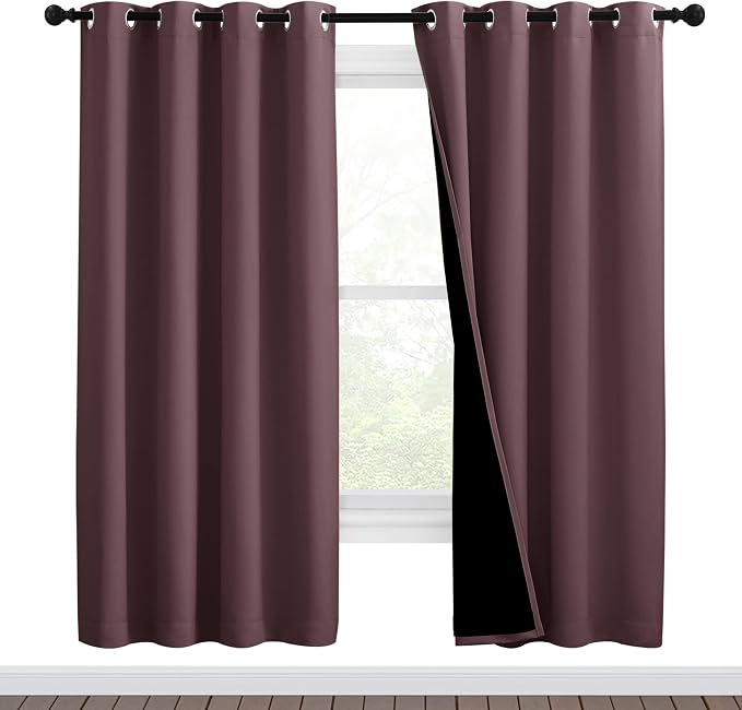 NICETOWN Living Room Completely Shaded Draperies, Privacy Protection & Noise by NICETOWN