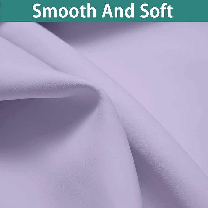 Yakamok Lilac 100% Blackout Curtains 63 Inches Long - Image 7