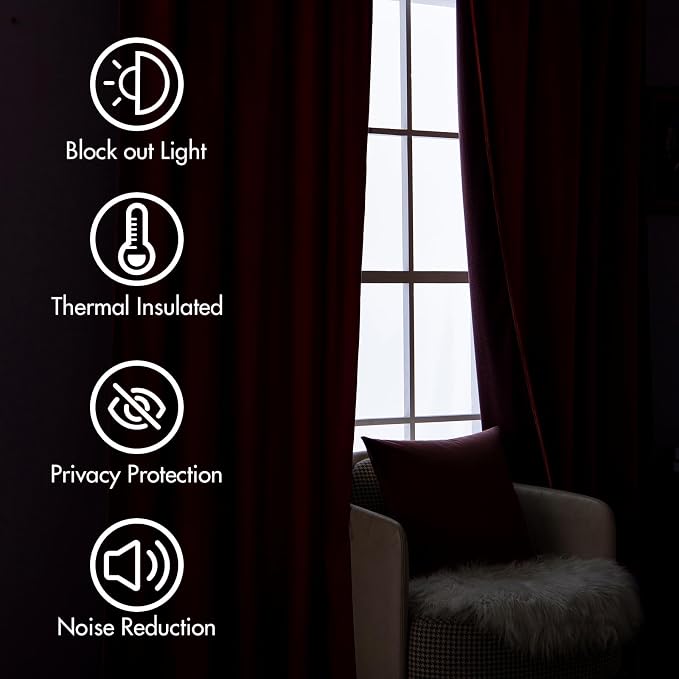MIULEE Velvet Curtains 96 inches - Image 4