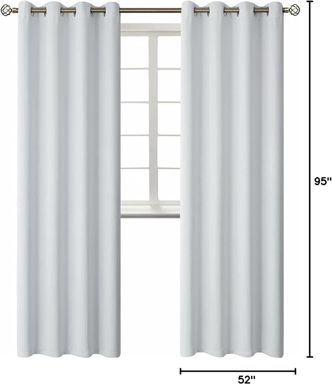 BGment Room Darkening Curtains 95 Inches Long - Image 9